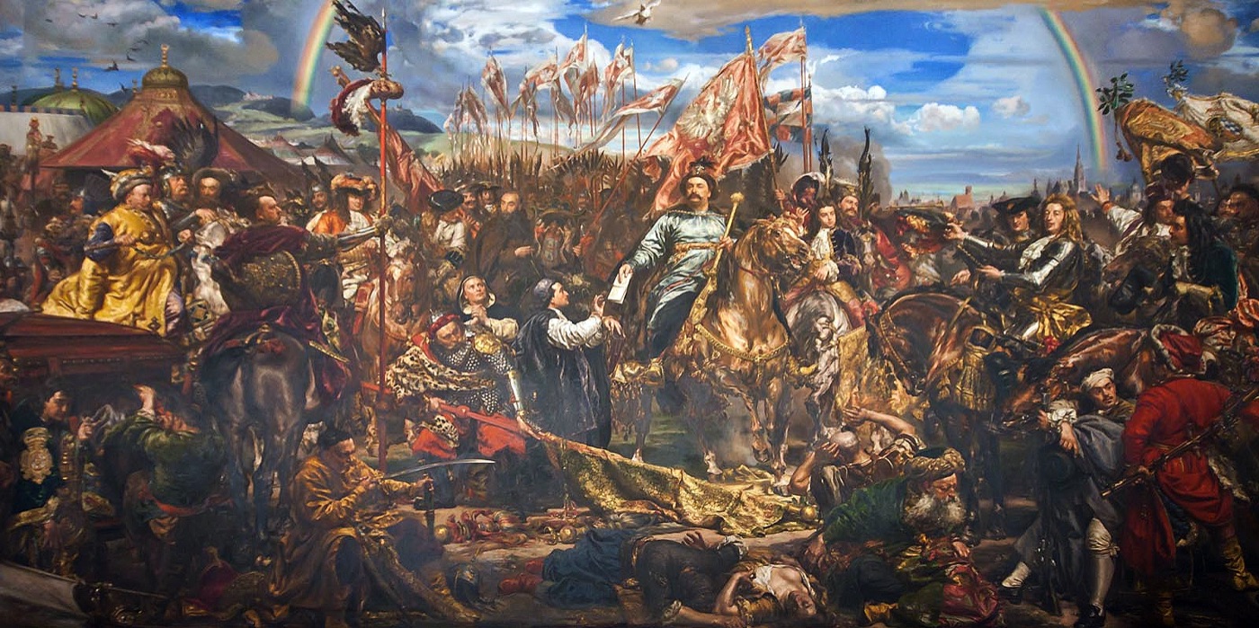 Jan Matejko, Sobieski at Vienna (1883). King John III Sobieski sends word of the victory to the Pope in 1683: 'We came, we saw, God conquered.' The goddamn Polish, in other words Sobieski at Vienna by Jan Matejko